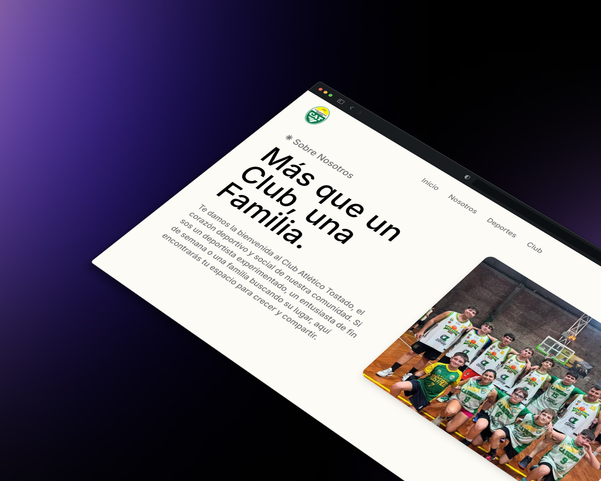 Vista previa del proyecto Club Atlético Tostado